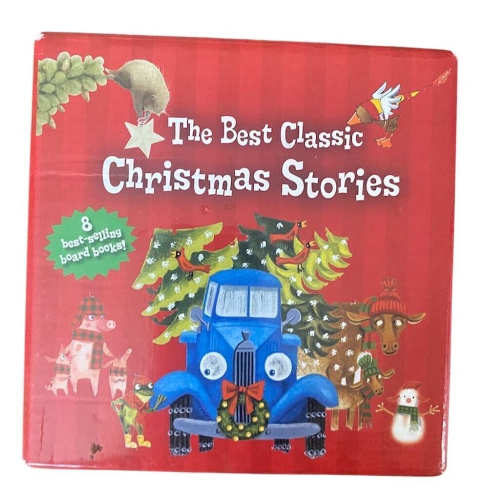 The Best Classic Christmas Stories Set of 8 Board Books for Kids 4-8